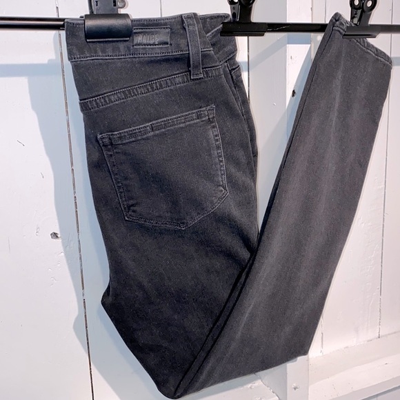 Paige Black Jeans Women’s Size 26 Zipper Pockets Skinny Perfect Grab and Go - Picture 3 of 15